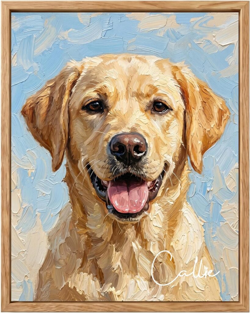 custom canvas pet print