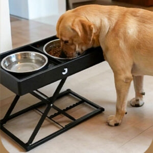 adjustable food bowls stand