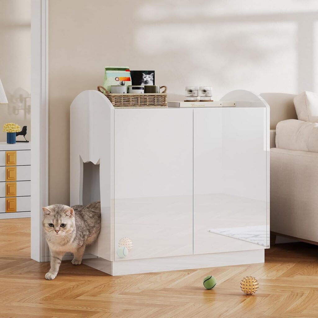 hidden litter box opening