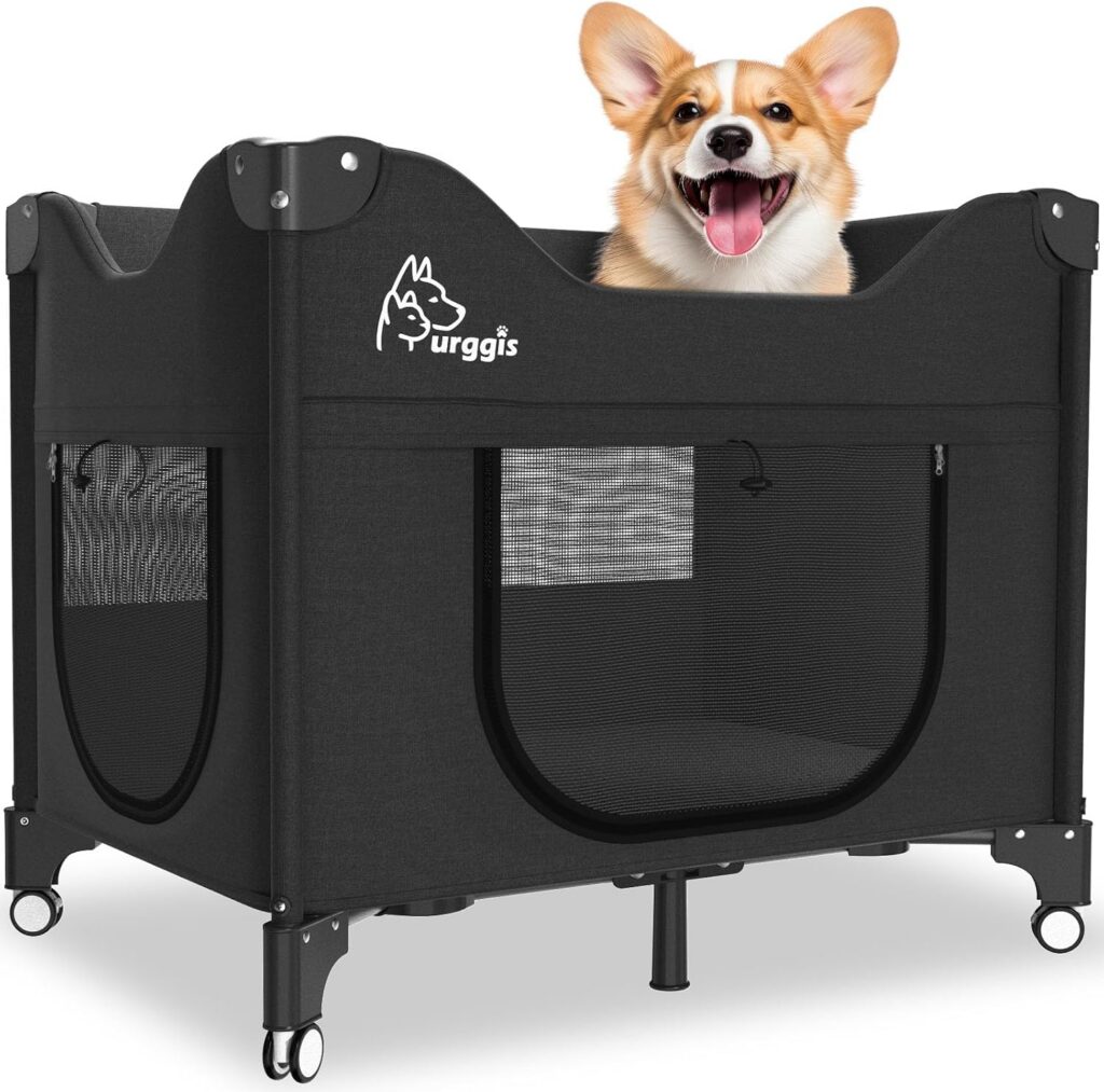 portable dog crib bed