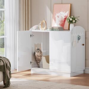 glossy litter box furniture
