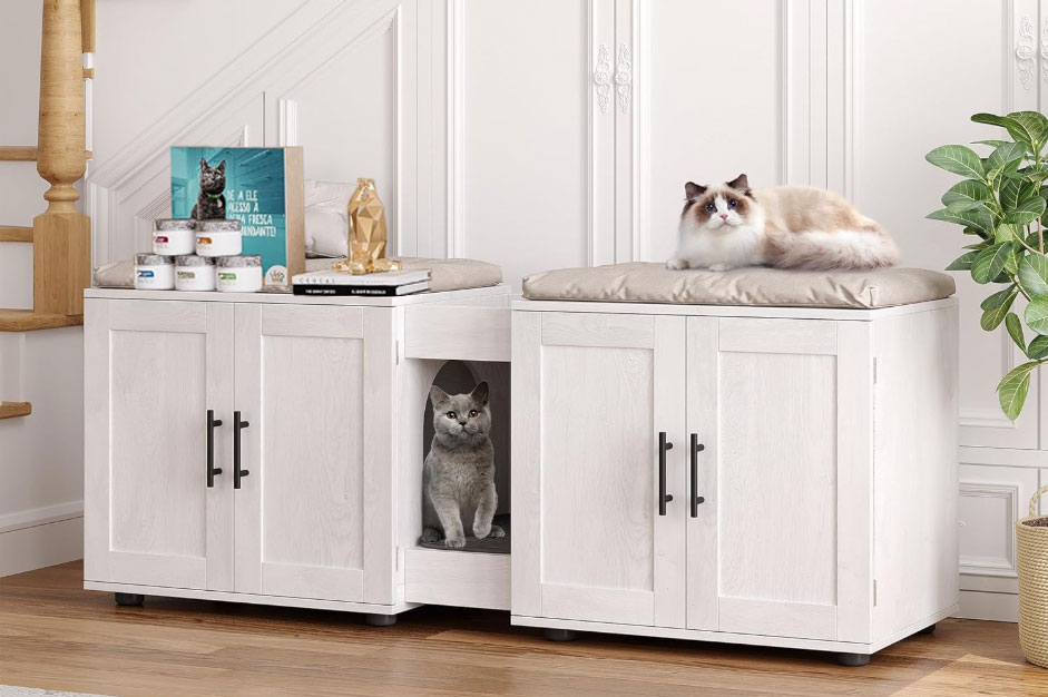 white cabinet enclosure