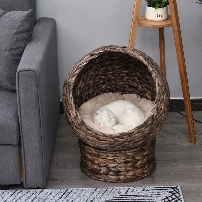 wicker cat bed