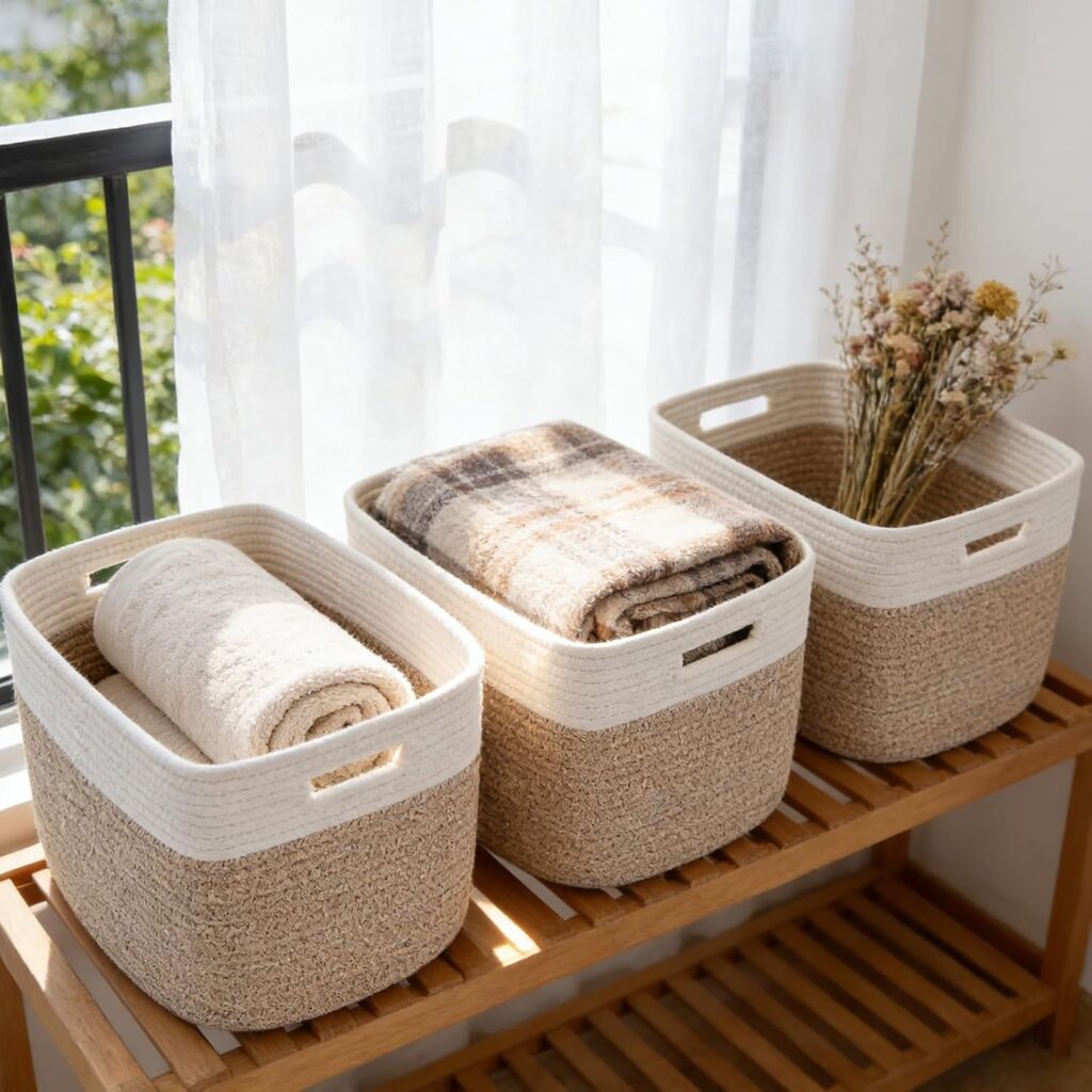 3pc rope basket set