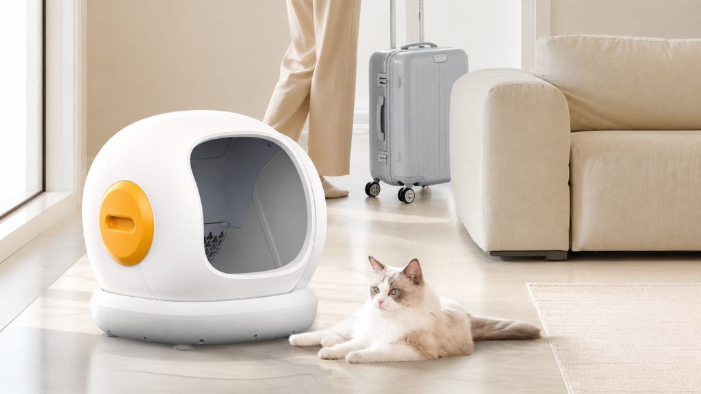 low entry easy automatic litterbox