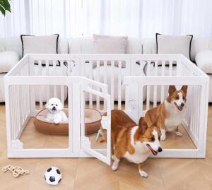 foldable acrylic clear panel playpen gate
