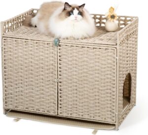 wicker enclosure ivory