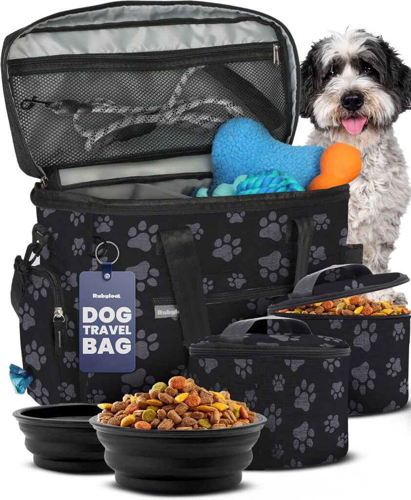 original dog bag black paw print